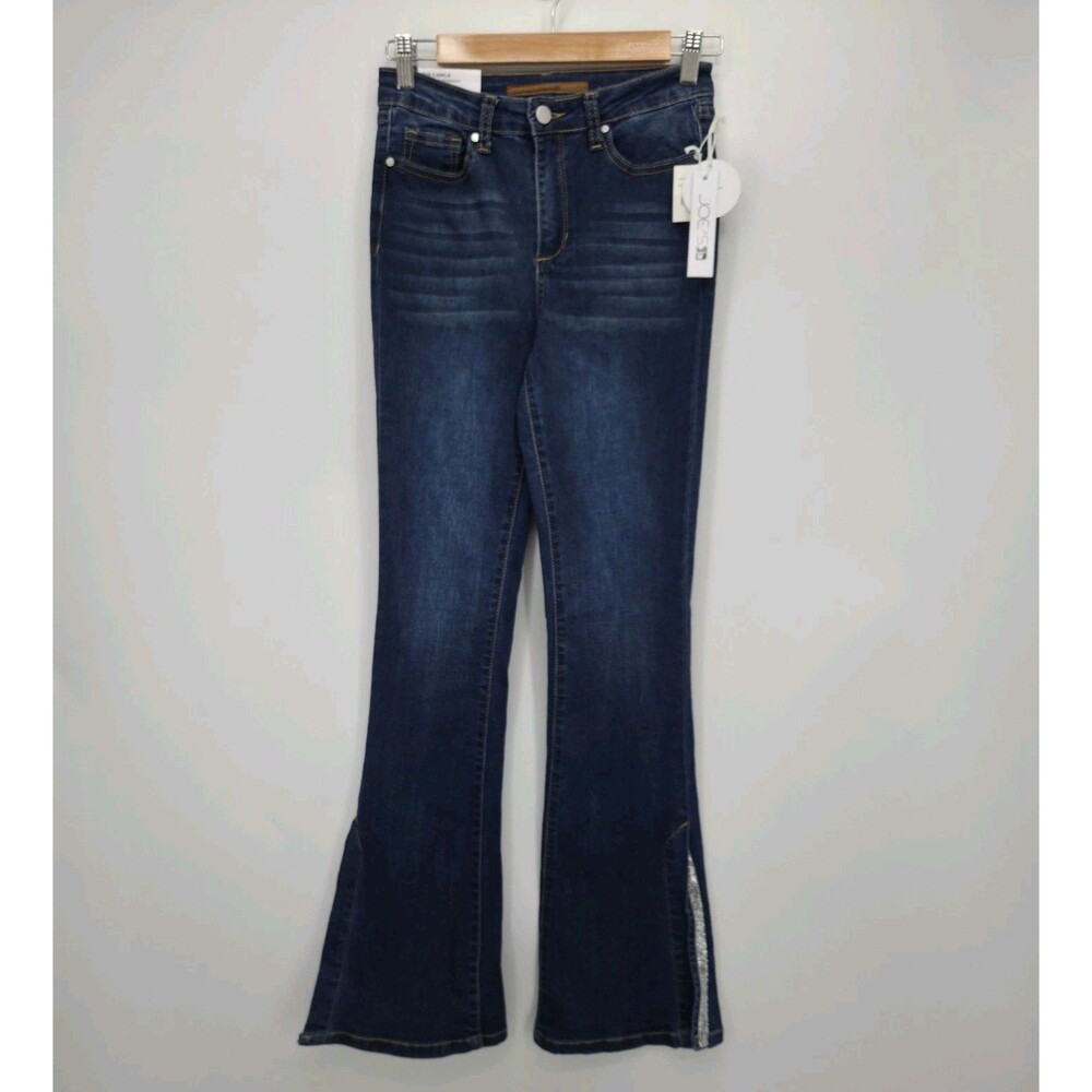 New Joe's Jeans Girls The Camila High Rise Bell Bottom Jeans Dark Wash Size 16